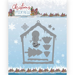Yvonne Creations Christmas Miracle stanssi Snowman’s House