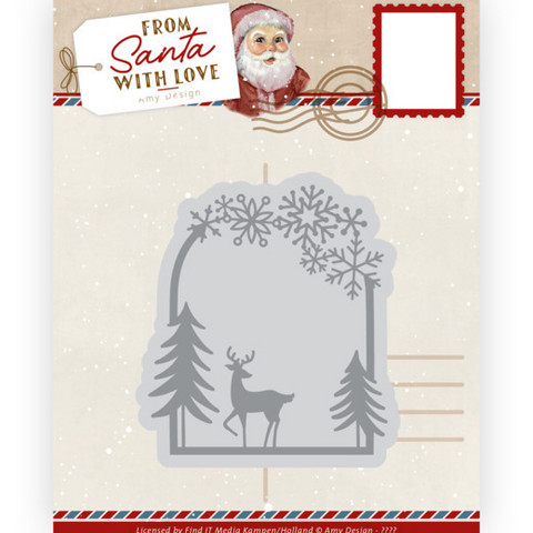 Amy Design From Santa With Love stanssi Reindeer Scene