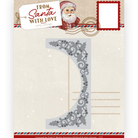 Amy Design From Santa With Love stanssi Holly Border