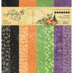 Graphic 45 -paperipakkaus Charmed, Patterns & Solids 12