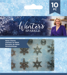Crafter's Companion Winter's Sparkle -metallikoristeet Snowflakes