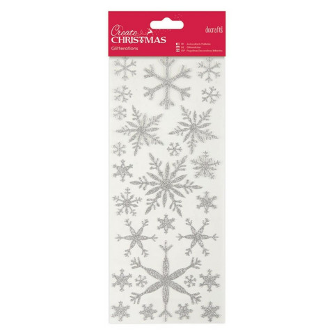 Docrafts Create Christmas Glitterations Snowflakes -tarrat