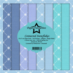 Paper Favourites Connected Snowflakes -paperipakkaus, 15 x 15 cm