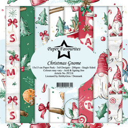 Paper Favourites Christmas Gnome -paperipakkaus, 15 x 15 cm