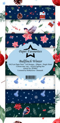 Paper Favourites Bullfinch Winter -paperipakkaus, Slim Line
