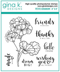 Gina K. Designs leimasin Petite Geranium