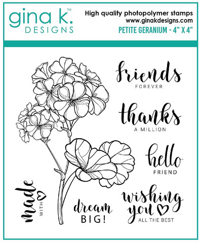 Gina K. Designs leimasin Petite Geranium