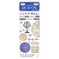 Stamperia Cosmos Infinity Rub On -siirtokuvat Lucky Star