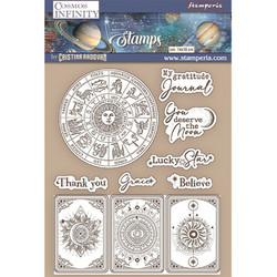 Stamperia leimasinsetti Cosmos Infinity, Zodiac and Cards