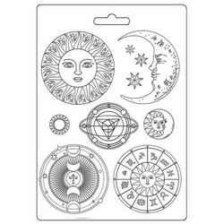 Stamperia Soft Mould -muotti Cosmos Infinity, Sun and Moon, A5