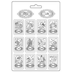 Stamperia Maxi Mould -muotti Cosmos Infinity, Zodiac, A4