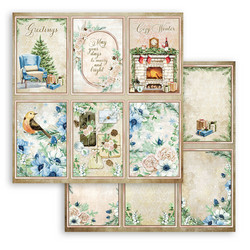 Stamperia Romantic, Cozy Winter skräppipaperi Cards