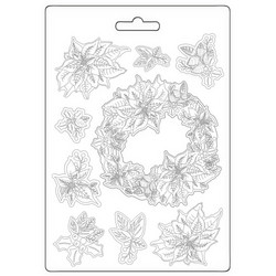 Stamperia Maxi Mould -muotti Poinsettia, A4