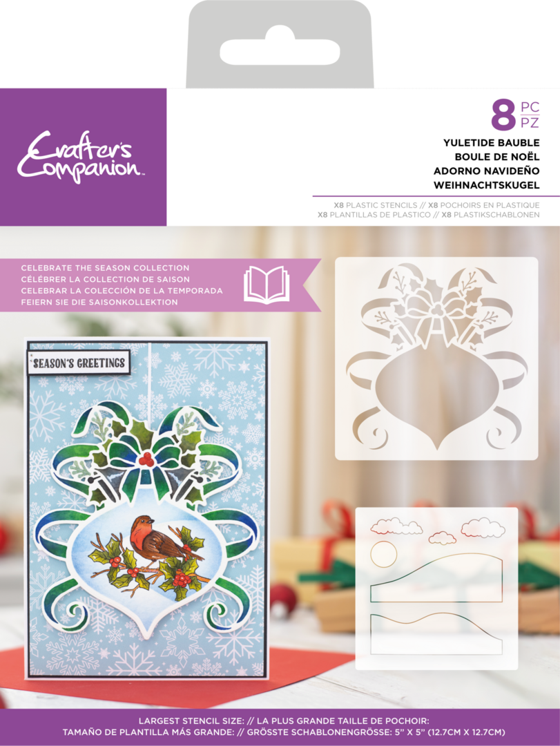 Crafter's Companion Celebrate the Season sapluuna Yuletide Bauble