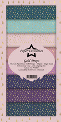 Paper Favourites Gold Drops -paperipakkaus, Slim Line