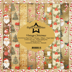 Paper Favourites Vintage Christmas -paperipakkaus, 12