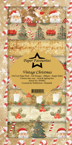 Paper Favourites Vintage Christmas -paperipakkaus, Slim Line
