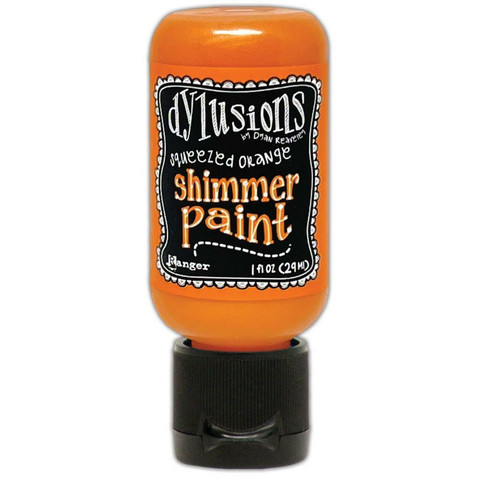 Dylusions Shimmer Paint -akryylimaali, sävy Squeezed Orange