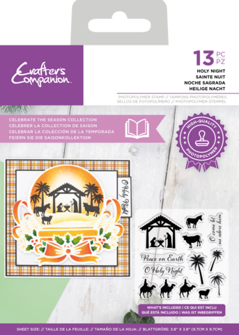 Crafter's Companion Celebrate the Season leimasin Holy Night