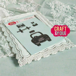 Craft & You stanssi Car X-mas