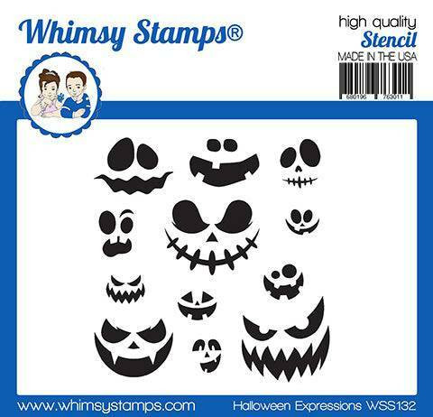 Whimsy Stamps Halloween Expressions -sapluuna