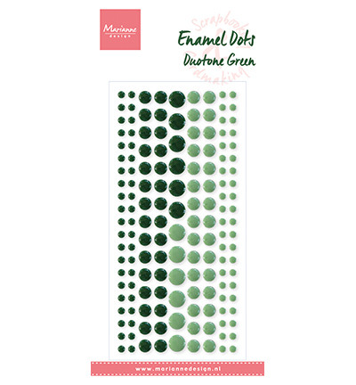 Marianne Design Enamel Dots Duotone -tarrat Green
