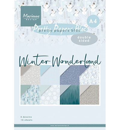 Marianne Design Winter Wonderland -paperikko, A4