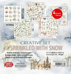 Craft & You paperipakkaus Creative Set, Sprinkled with Snow, 12