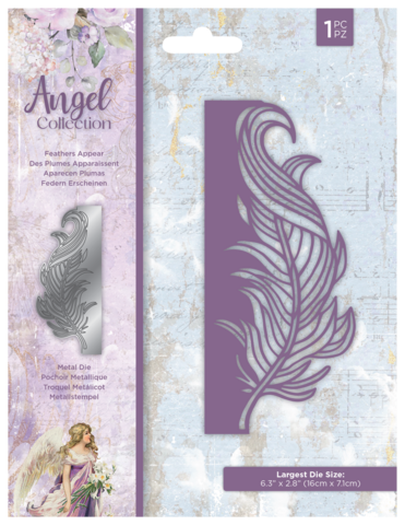 Crafter's Companion Angel Collection stanssi Feathers Appear