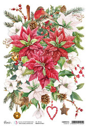 Ciao Bella riisipaperi Christmas Vibes, Poinsettia