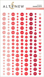 Altenew Red Sunset Enamel Dots -tarrat