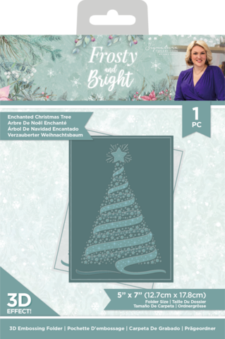 Crafter's Companion Frosty & Bright 3D kohokuviointikansio Enchanted Christmas Tree