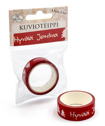 Kuvioteippi, punainen