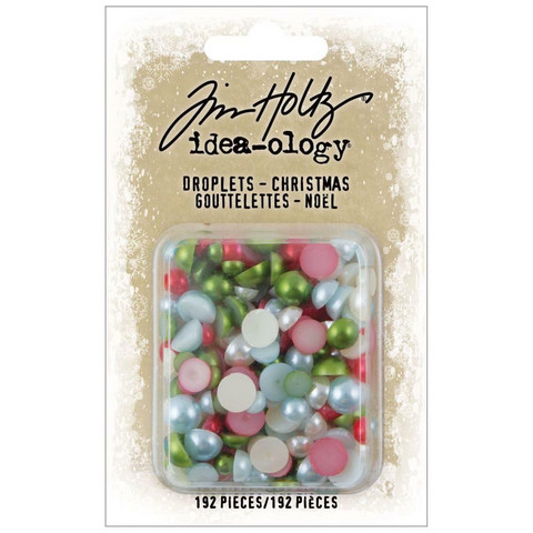 Tim Holtz Idea-Ology -koristeet Droplets, Christmas