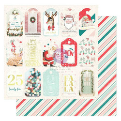 Prima Candy Cane Lane -skräppipaperi Festive Feeling
