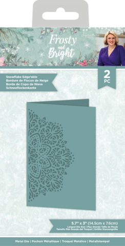 Crafter's Companion Frosty and Bright stanssi Snowflake Edge'able