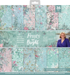 Crafter's Companion Frosty and Bright -paperipakkaus, 12