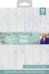 Crafter's Companion Frosty and Bright Luxury Foiled Card Pad -paperipakkaus
