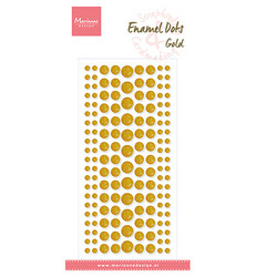 Marianne Design Enamel Dots -tarrat Gold Glitter