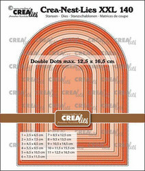 Crealies Wide Arch with Double Dots Lines -stanssisetti