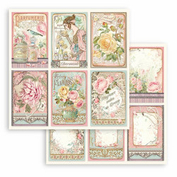 Stamperia Rose Parfum skräppipaperi Cards