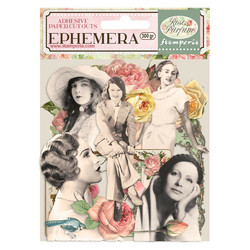 Stamperia leikekuvat Rose Parfum Ephemera Frames and Ladies