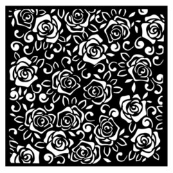 Stamperia sapluuna Rose Parfum, Roses Pattern