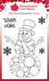Woodware leimasin Big Bubble Snowman
