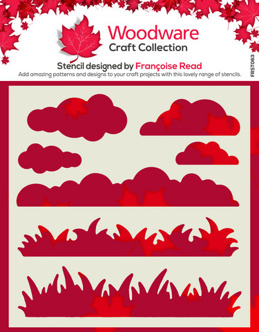 Woodware sapluuna Grass & Clouds