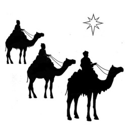 Lavinia Stamps leimasin Three Kings and a Star