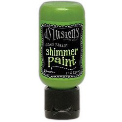 Dylusions Shimmer Paint -akryylimaali, sävy Island Parrot
