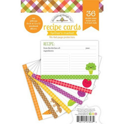 Doodlebug Farmers Market Recipe Cards -korttikuvat