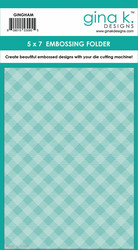 Gina K. Designs kohokuviointikansio Gingham