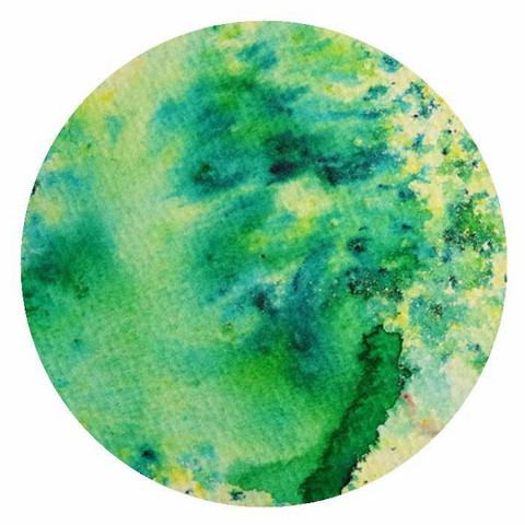 Brusho Crystal Colour -akvarellijauhe, sävy Leaf Green - Käsitellen